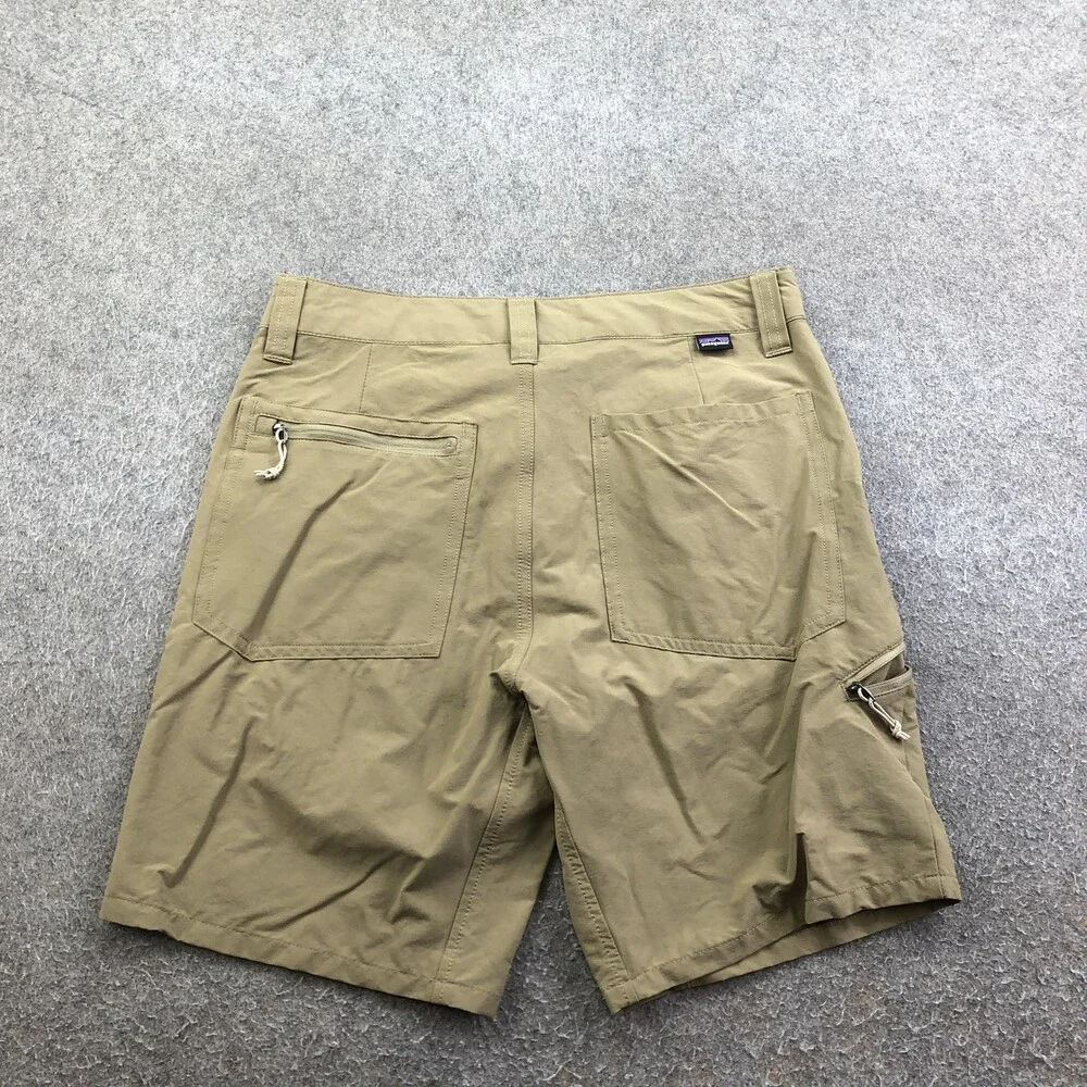 Patagonia Shorts Mens 30 Beige Microfiber 10 Inch Hiking Quick Dry Pockets - Picture 6 of 10